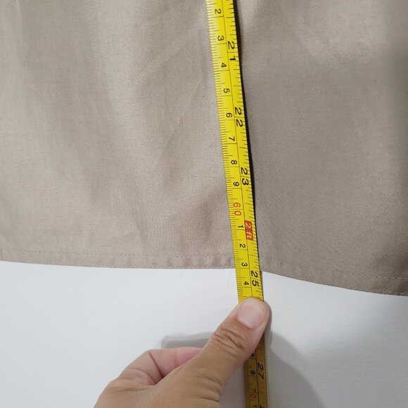 NWT Vintage Jac Dale Khaki Tan A-Line Knee Skirt - Picture 6 of 11